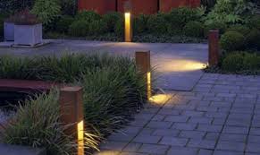42 Front Yard Exterior Design With Beautiful Garden Lights Matchness Com Garden Lighting Design Outdoor Path Lighting Exterior Lighting Design
