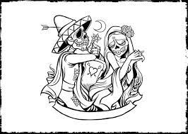 This is a printable pdf file containing 10 coloring pages. Free Printable Day Of The Dead Coloring Pages Best Coloring Pages For Kids