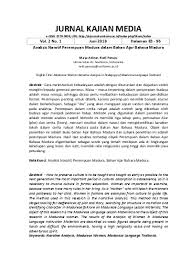 Kunci jawaban buku bahasa indonesia kelas 10 kurikulum 2013 edisi. Halaman 83 96 Analisis Naratif Perempuan Madura Dalam Bahan Ajar Bahasa Madura