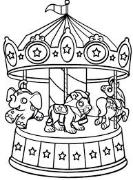 Best Carnival Carousel Coloring Sheets With Various Animals Seats For Riders Summer Coloring Pages Coloring Pages Coloring Pages For Boys
