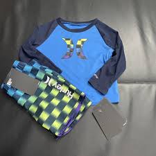 Nwt Hurley Rash Guard Board Shorts Swim Set Baby Boys Size 18 Months