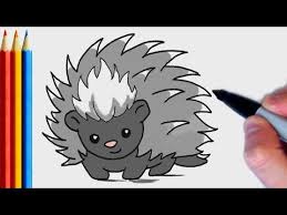 How to draw how to draw parrot for kids? How To Draw Porcupine Step By Step Tutorial For Kids Youtube