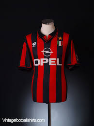 Ac milan 1996 1997 home serie a model player:baggio shipment with tracking number. 1996 97 Ac Milan Home Shirt Xl For Sale