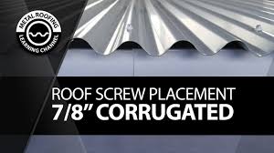 Which is the best way to install corrugated roofing? Install Corrugated Metal Roofing Easy Video Screw Placement Screw Location Overlapping Panels Youtube