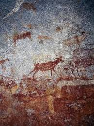 Animal Figure Bushman Or San Cave Paintings Nswatugi Cave Matobo Hills Photographic Print Art Com Cave Paintings Animal Figures Painting