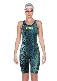 arena powerskin carbon air limited edition openback kneesuit blue python