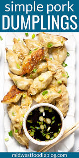 Pork Dumplings Recipe Easy Pork Pork Dumpling Appetizer Recipes