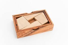 Deluxe wooden brain teaser puzzles. 4 Pieces Packing Problem Brain Teaser Wooden Puzzle Solve It Think Out Of The Box