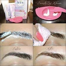 In Case Of Hair Lightening Brow Lightening 1 I Used Veet Hair Cream Bleach Kit It Comes With The Bleach An Lighten Eyebrows Bleached Eyebrows Eyebrows