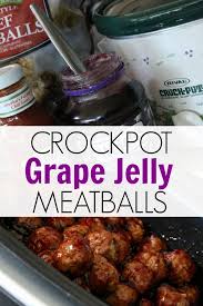 This Grape Jelly Meatballs Recipe Is A Three Ingredient Easy Appetizer That Everyone Will Love Grape Jelly Meatballs Recipe Grape Recipes Grape Jelly Meatballs