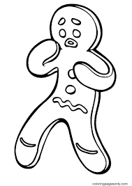 15 unique holiday & christmas coloring sheets of gingerbread man, . Sad Gingerbread Man Coloring Pages Gingerbread Man Coloring Pages Coloring Pages For Kids And Adults