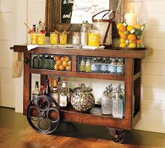 I Would Like This As A Kitchen Island The Pretty Purveyor Bar Carts Bar Furniture Bar Cart Design Industrial Bar Cart