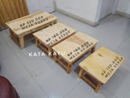 Meja dan bangko natural menggunakan bahan kayu alami dengan ketebalan yang maksimal terlihat kuat dan kokoh melengkapi ruang makan keluarga dan cafe. Meja Kayu Lipat Besar Meja Makan Lesehan Meja Furniture Interior Rumah Tangga Bukalapak Com Inkuiri Com