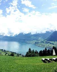 never gets old this view now some post hike goodness clubsandwich for two home honegg burgenstock vierwaldstatterse natural landmarks landmarks nature