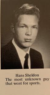 Sheldon Lee Thomas husband of Ruth Shared has passed away.He would have  been in the class of 58 or 59 . Don't know any details other than will be  brought back to