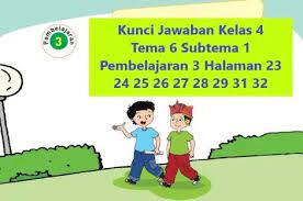 Kunci Jawaban Kelas 4 Tema 6 Halaman 23 24 25 26 27 28 29 31 32 Wali Kelas Sd