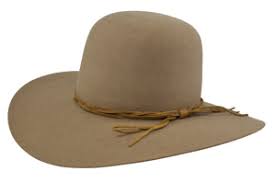 Mens open crown cowboy hat. Miller Open Crown