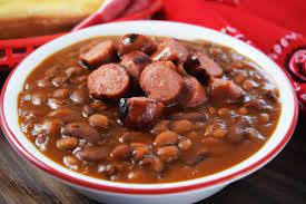 Hot dogs become something brand new with this recipe from the midnight baker. Hot Dog And Hamburger Cowboy Beans Soulfully Made