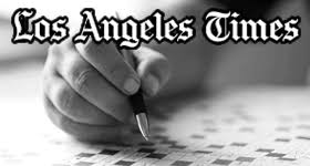 Follow the clues and attempt to fill in all the puzzle's squares. La Times Crossword