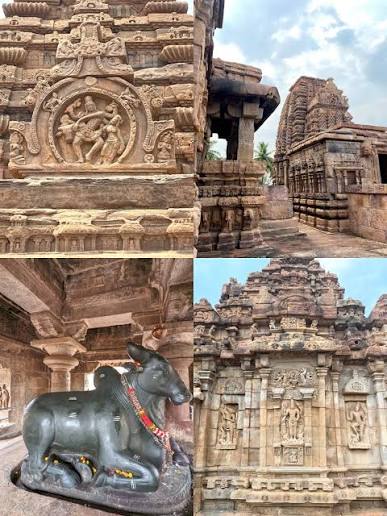 Mallikarjuna Temple, Pattadakal, Karnataka, BHARAT (India) 🚩 Mallikarjuna Temple is a smaller version of the Virupaksha temple and was built by Vikramadiyta's second queen Trilokyamahadevi in 745. This temple is also was
