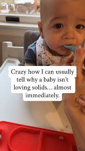 Don't stop offering! 🛑 🍓 Babies really are exploring and learning  everything in their environments and they make funny faces ALL the time.  ☝🏽 Sometimes it's easy to feel discouraged by some