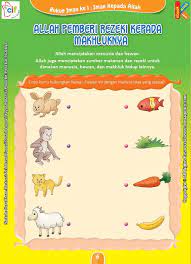 This coloring math worksheet gives your child practice finding 1 more and 1 less than numbers up to 100. Download Gratis Worksheet Allah Memberi Rezeki Kepada Makhluknya Pendidikan Dasar Belajar Kegiatan Untuk Anak