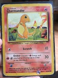 Pokémon trading card game cards & merchandise. First Edition Charmander Card From The 1995 Base Set Ebay