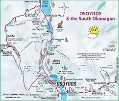 The town is 3.6 kilometres north of. Osoyoos Maps And Wine Map