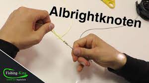 Der albright knoten auch bekannt als key loop knoten ist universell einsetzbar und besonders gut für das verbinden unterschiedlich dicker leinen geeignet. Der Einfache Albright Angelknoten Tipps Zur Fischerprufung Angelschein Fishing King De Youtube