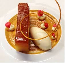 La Tarte Tatin A Millefeuille Of Golden Apples Caramel Vanilla Ice Cream At L Atelier De Joel Robuchon In London