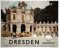 Amazing dresden aerial view with river elbe and kunstakademie. Today In History Bombing Of Dresden In 1945 Vintage Poster Spotlight