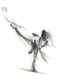 Kyokushin Painting Kyokushin Karate Poster Kumite Full Contact Japanese Matrial Art By Marius Martial Arts Photography Martial Arts Humor Karate Martial Arts