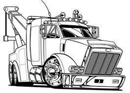 Big Tow Semi Truck Coloring Page Netart Truck Coloring Pages Cars Coloring Pages Semi Trucks