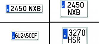 Matriculas de coches en europa. Tamanos De Matriculas Espanolas Y El Porque De Las Placas Reducidas Diariomotor