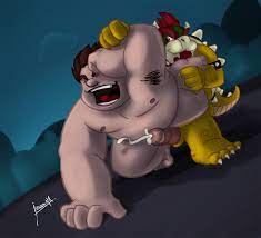 2boys bara bowser crossover disney jassonmr male only mario  (series) nintendo penis ralph (wreck-it ralph) super mario bros. wreck-it  ralph yaoi 