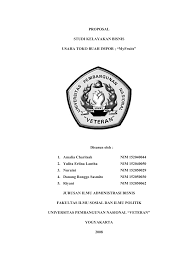 Hasil laporan studi kelayakan bisnis aksesoris dan kado happy room mahasiswa akuntansi angkatan 2004 universitas negeri padang. Proposal Studi Kelayakan Bisnis Usaha Toko Buah Impor
