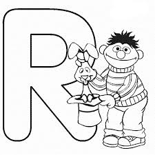 Letter r memory game coloring page. Download Sesame Street Numbers Coloring Pages With Good Sign Sesame Street Abc Colouring Pages Letter R Png Image With No Background Pngkey Com