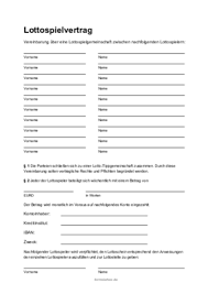 Vorlage für einen wohnraummietvertrag ✓ kostenloses muster zum download im format pdf und word oder rechtssicherer vertrag individuell für ihre allgemeine kostenlose vorlage für einen mietvertrag. Lottospielvertrag Fur Eine Tippgemeinschaft Word Word Vorlage Zum Herunterladen
