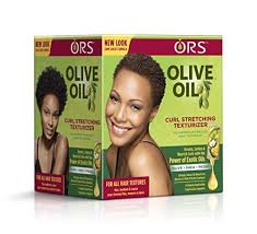 The texturizer is applied to curly or kinky hair for a brief amount of time in an effort to relax or loosen the curl slightly instead of completely straightening it. Amazon Com Ors Olive Oil Curl Stretching Texturizer Kit 1 Ea 1count Beauty