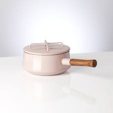 Kobenstyle Pink 2 Qt Saucepan Dinnerware Simple Teak Handle Cooking Gadgets