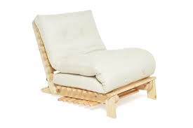 A sofa bed looks identical to a regular sofa. Single Seater Solid Pine Reclining Sofa Bed Futon Company