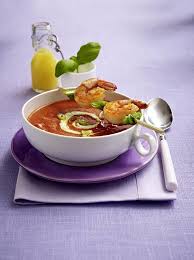 Fruchtige Tomatensuppe Mit Garnelenspiess Trennkost Eiweiss Rezept Lecker Tomaten Suppe Trennkost Rezepte