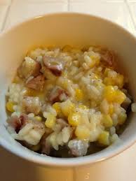 This is the traditional way of preparing and eating sausage. Apple Gouda Chicken Sausage And Corn Risotto That S What We Did That S What We Did