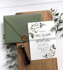 Floral Wedding Invitation Set Rustic Wedding Invitation White Floral Wedding Invitation Spring Summer Wedding Invites Watercolor Etsy Wedding Invitations Wedding Invitations Rustic Wedding Invitations
