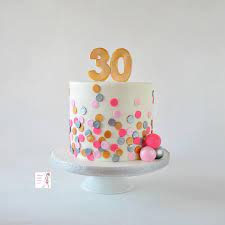 Embrace this milestone birthday with one of these creative 30th birthday ideas! Polka Dot Birthday Cake Fondant Cakes Birthday 30 Birthday Cake Birthday Cake Girls