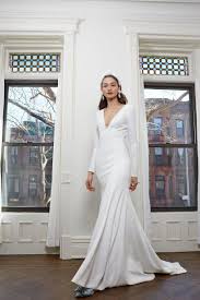 31 Minimalist Wedding Dresses That Make A Serious Under Statement In 2020 Minimalist Wedding Dresses Wedding Dresses Unique Bhldn Wedding Dress
