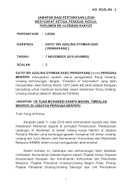Perlis, pulau pinang, melaka dan negeri sembilan. Https Pardocs Sinarproject Org Documents 2019 Oct Dec Parliamentary Session Oral Questions Soalan Lisan 2019 11 07 Parliamentary Replies Par14p2m3 Soalan Lisan 2 Pdf