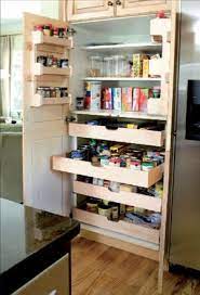 Open shelving not only looks great but is functional in multiple ways. Classic European Country Style Cabinetry Hides A Host Of Pull Out Storage Drawe Deep Pantry Deep Pantry Organization Kitchen Pantry Cabinets