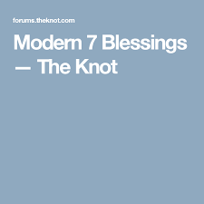 Modern 7 Blessings Blessed Wedding Modern Jewish Wedding
