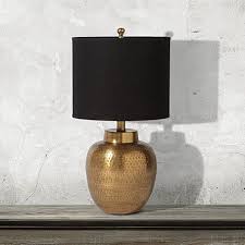 Orissa Small Brass Table Lamp With Black Shade Sale 129 Table Lamp Brass Table Lamps Lamp